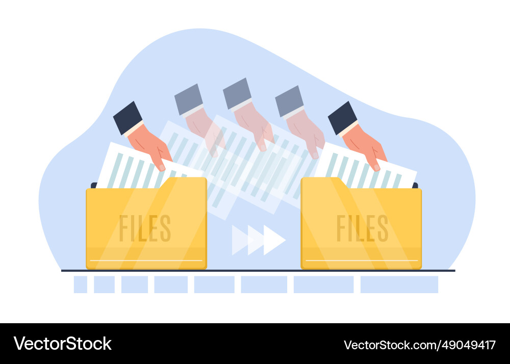 Copying files moving text documents from one Copying files moving text documents from one vector image