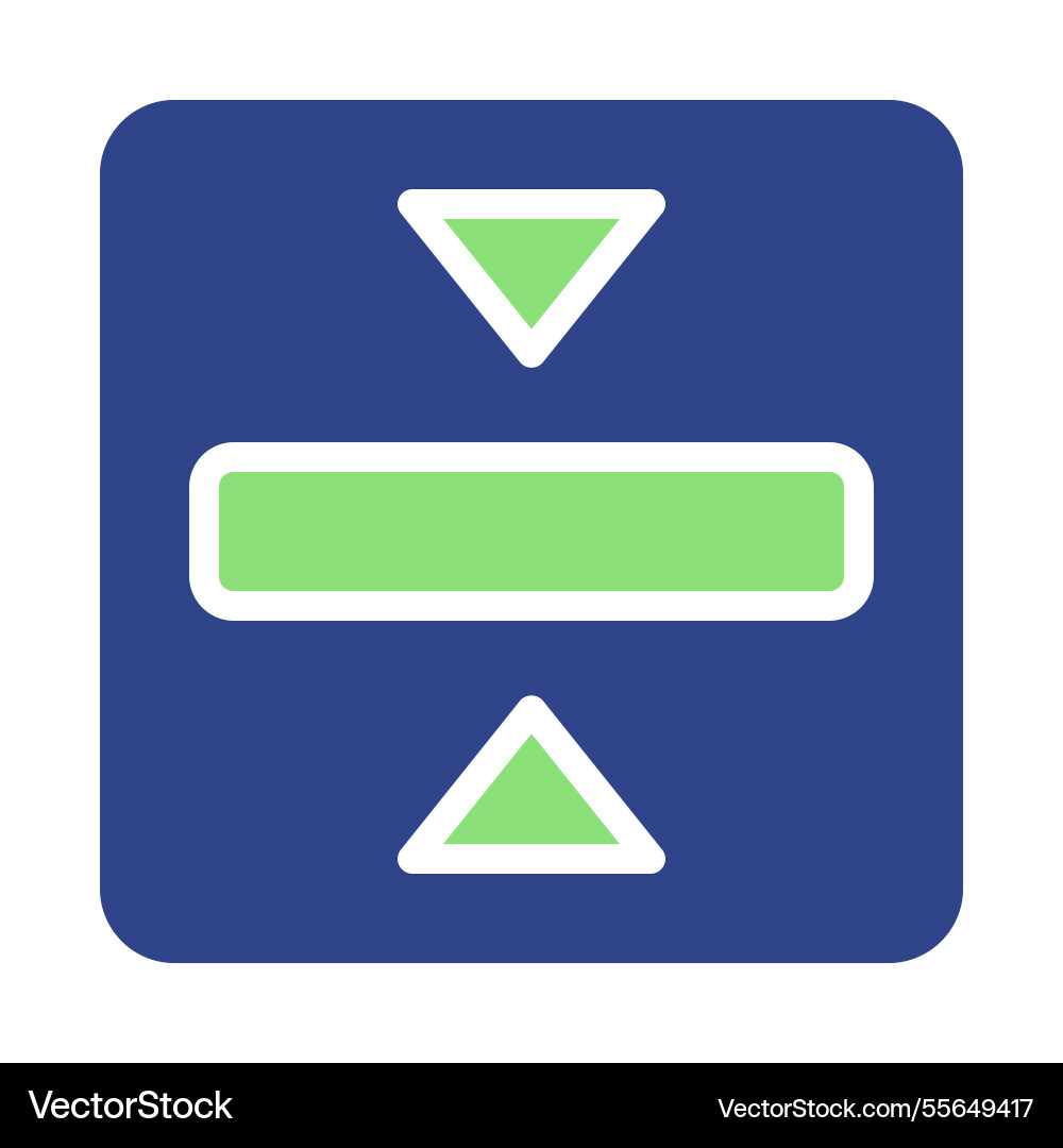 Data sorting icon for user interface design vector image