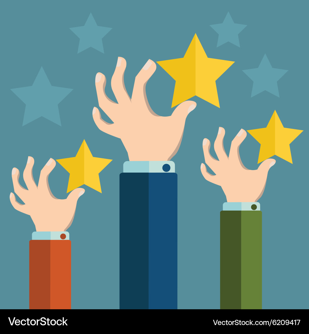 Feedback recognition concept flat design Vector Image