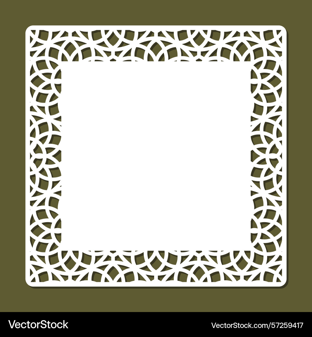 Form with openwork edge Vector Image