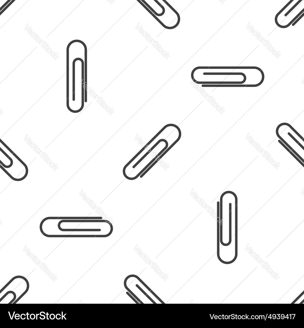 Paperclip pattern vector image