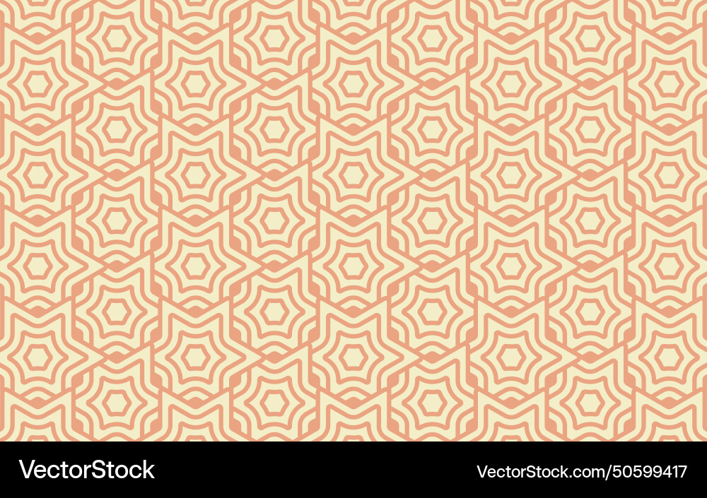 Seamless abstract retro or modern curve shape vector image