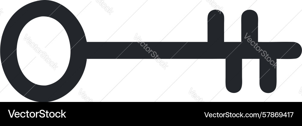 Skeleton key icon unlocking secrets design Vector Image