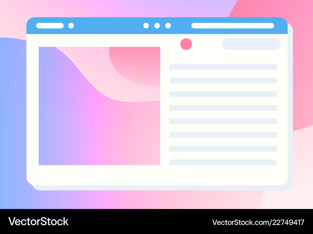 Webseite Design Zusammensetzung Gradienten Netzwerk Webseite Design Zusammensetzung Gradienten Netzwerk vektorbild