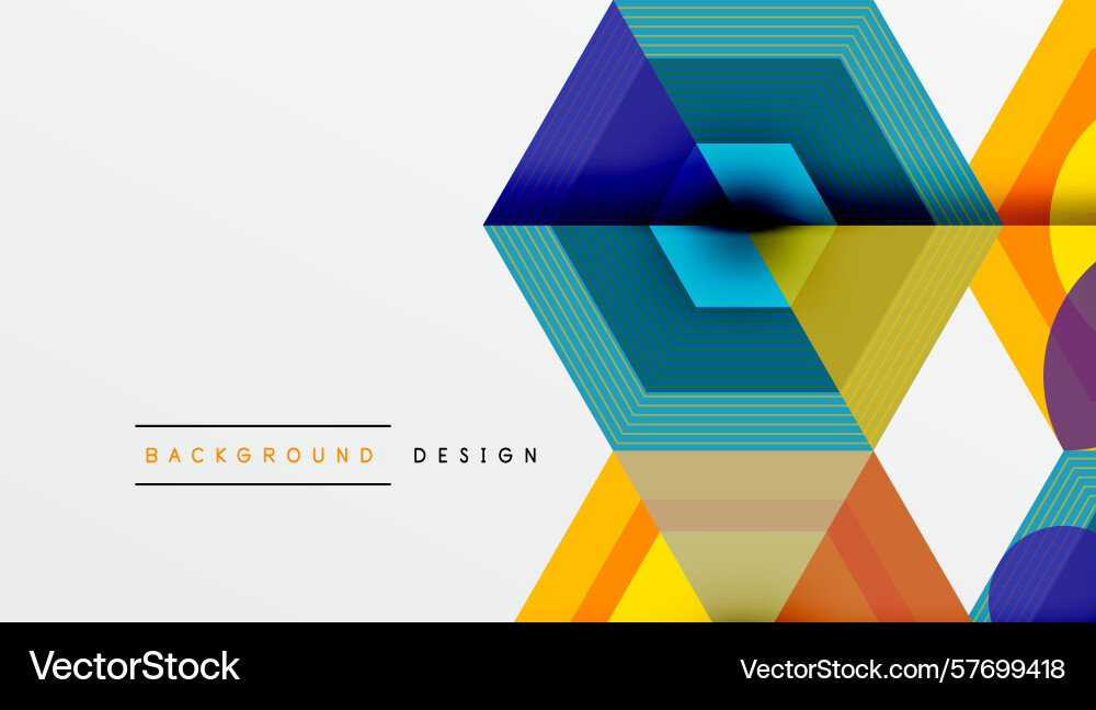 Abstract geometric shapes overlap creating Abstract geometric shapes overlap creating Vector Image