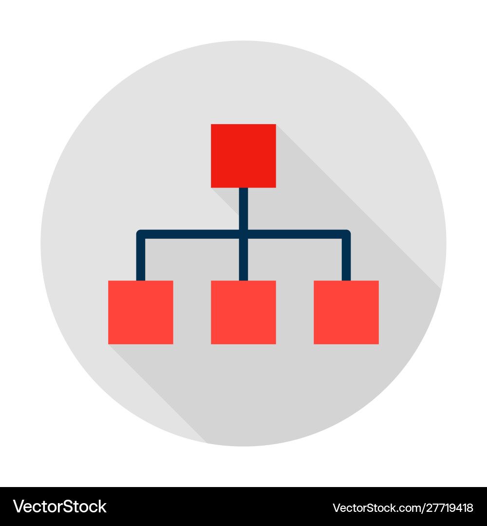 Classification graph circle icon Classification graph circle icon vector image