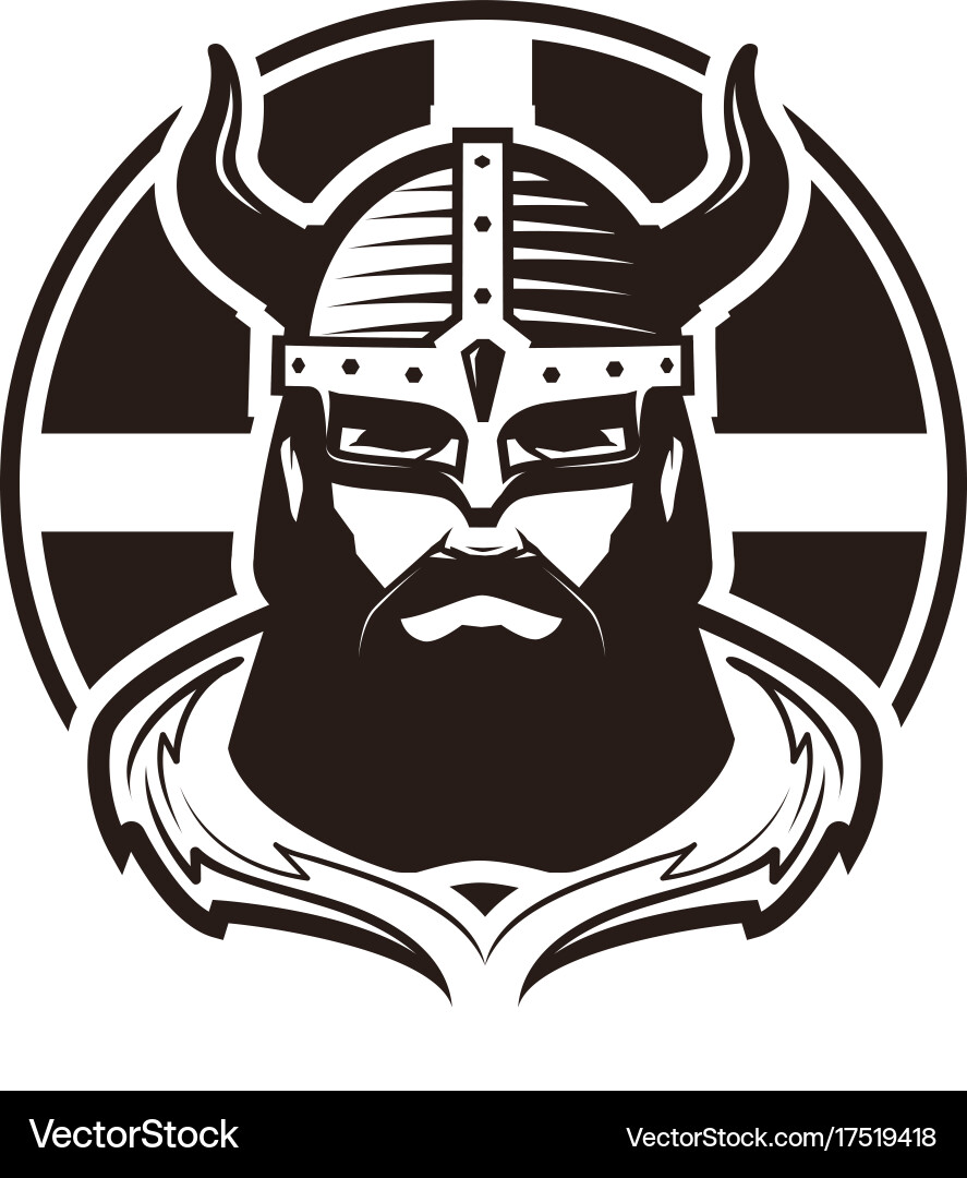 Viking Warrior in Armor Vector Image
