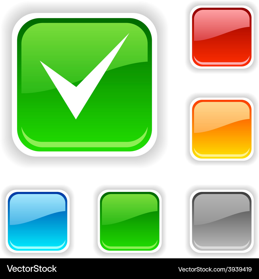 Check button Vector Image