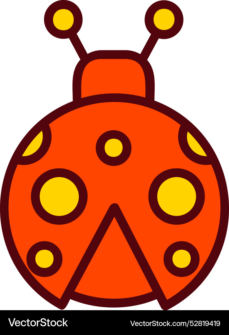 Ladybug icon design Vector Image
