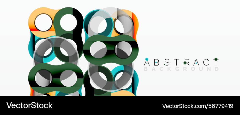 Modern abstract design features overlapping Modern abstract design features overlapping Vector Image