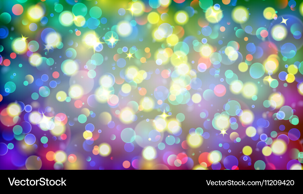 Abstract background with bokeh effect Vector Image