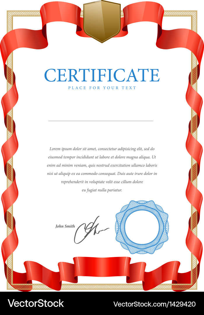 Certificate pattern that is used in currency vector image