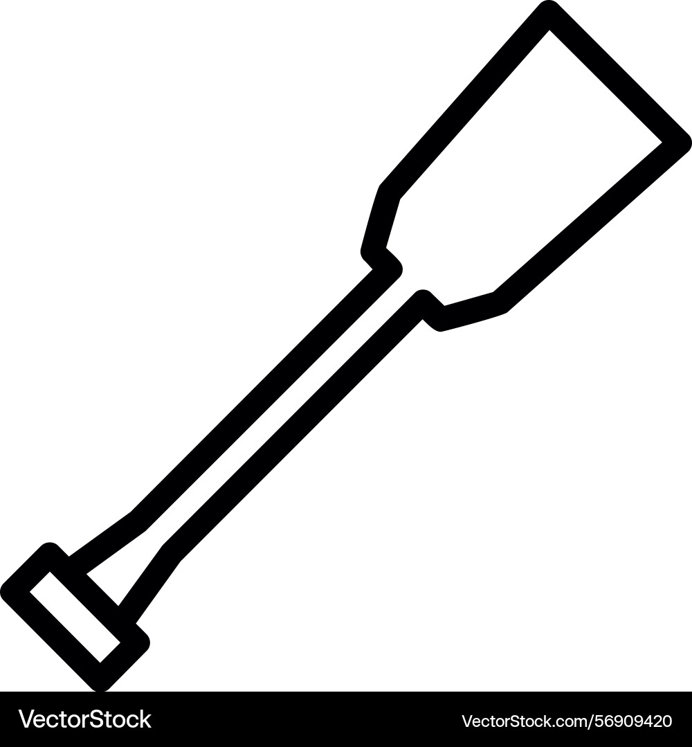 Paddle linear style icon design Vector Image