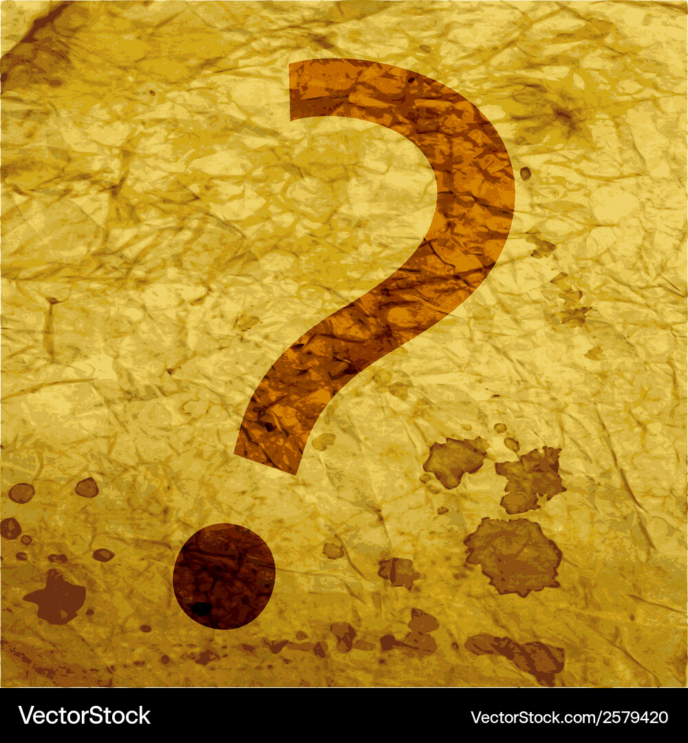Question mark flat modern web button and space Vector Image