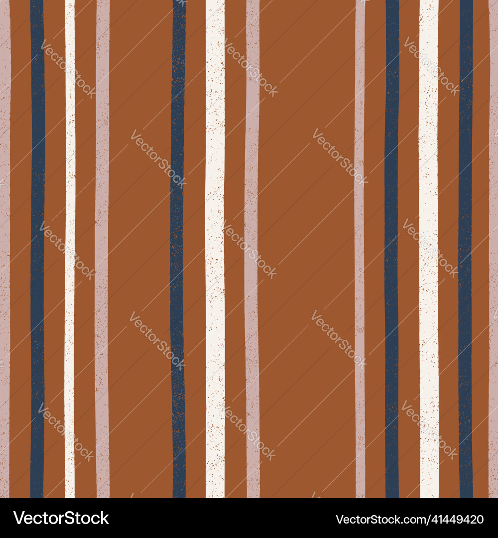 Rust colored irregular artistic seamless stripe Rust colored irregular artistic seamless stripe vector image