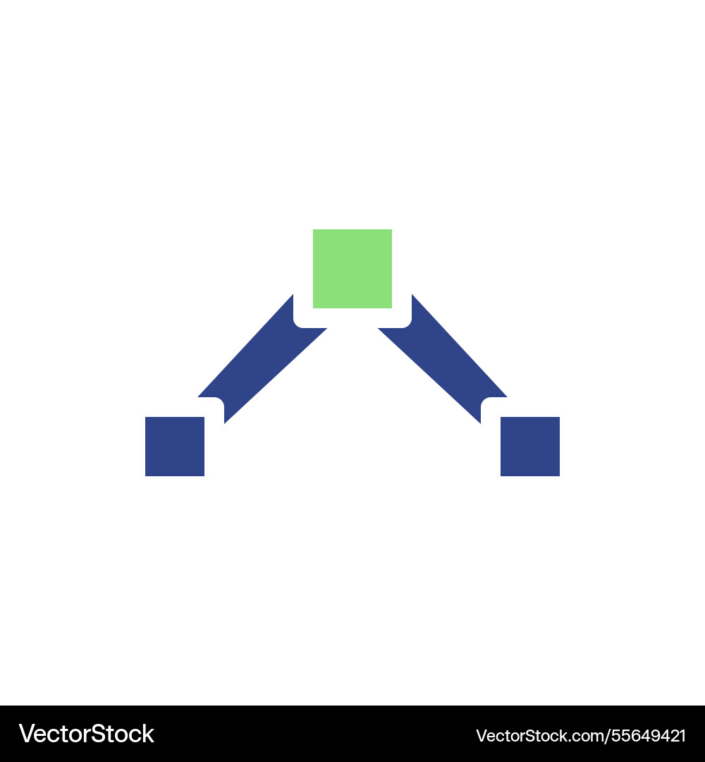 Abstract network connection structure template Abstract network connection structure template vector image