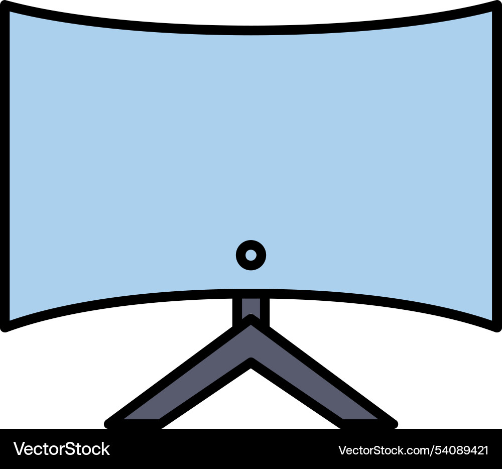 Computer line filled icon design Vector Image