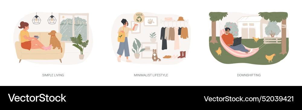 Mindful lifestyle isolated concept Mindful lifestyle isolated concept vector image