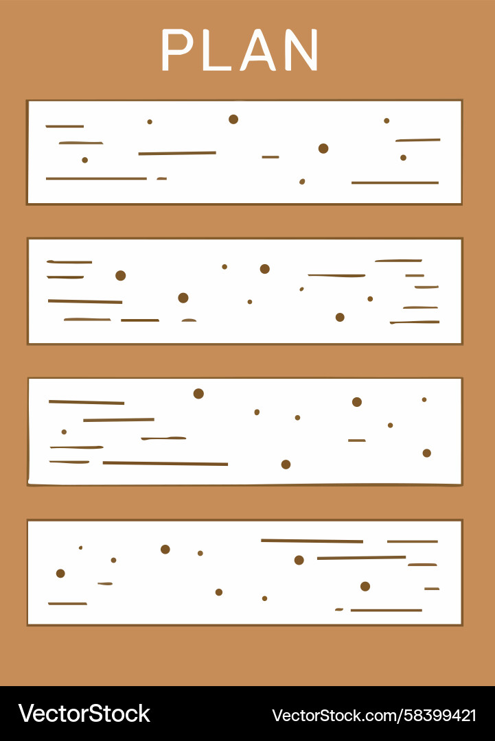 Structured Plan Template Vector Image