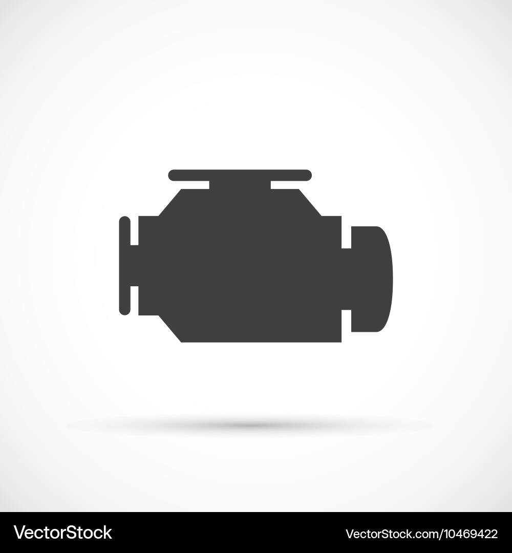 Check Engine Symbol Vector Image
