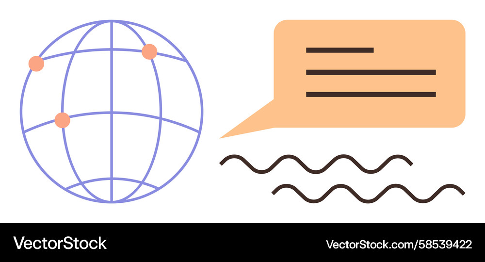 Global Network & Connection Concept Vector Image