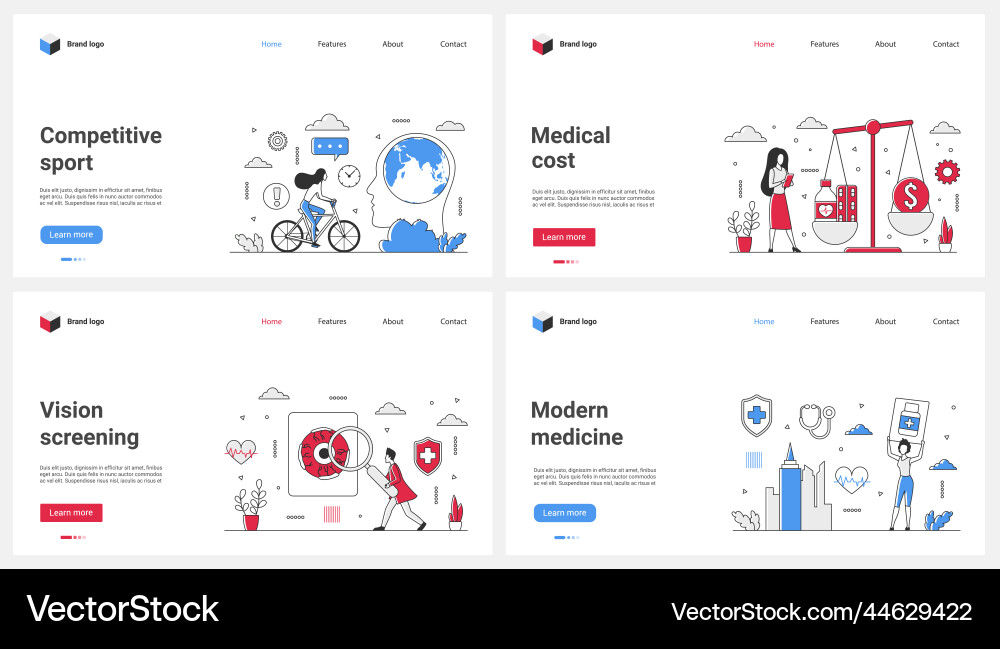 Moderne Medizin Sport- und Versicherungskosten Moderne Medizin Sport- und Versicherungskosten vektorbild