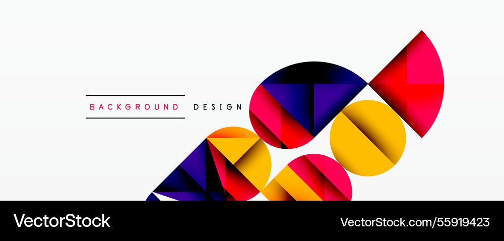Abstract geometric background with layered Vector Image