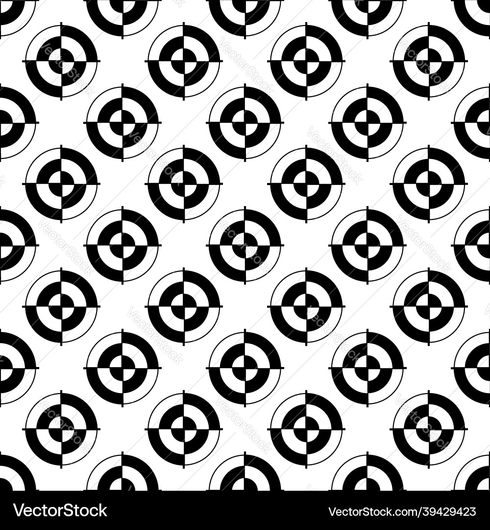 Abstract target pattern seamless vector image