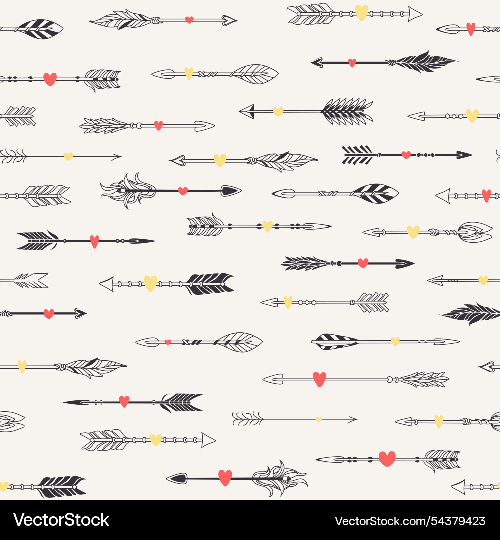 Decorative pattern arrow background Decorative pattern arrow background vector image