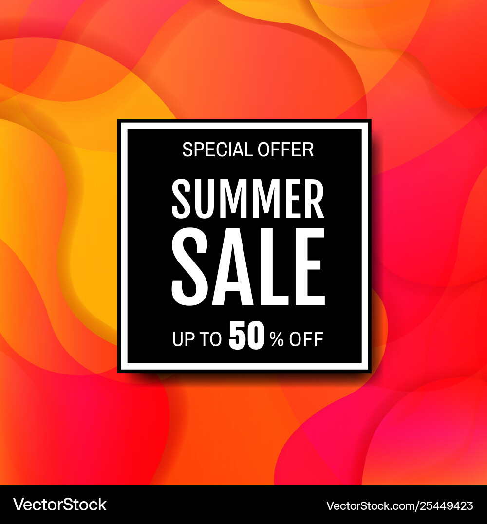 Sale banner with colorful bright background Sale banner with colorful bright background vector image