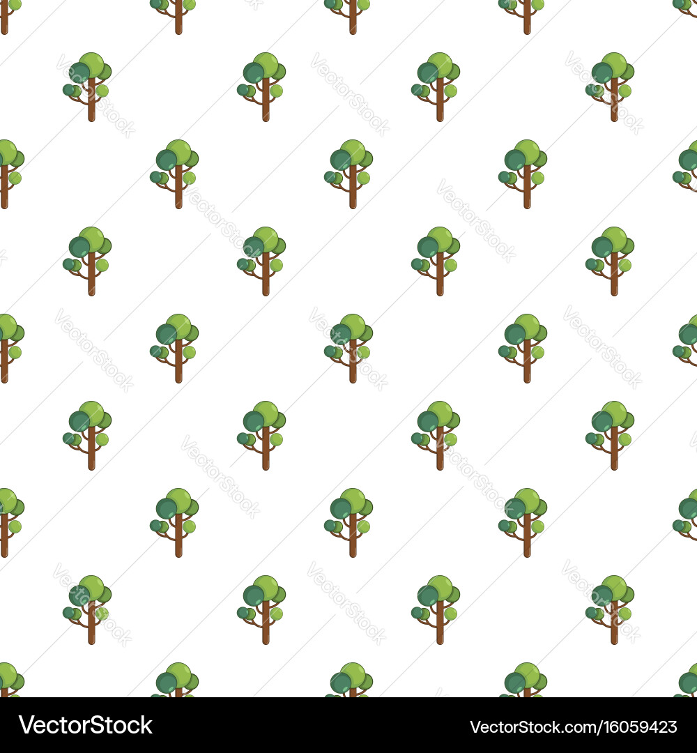 Tree pattern seamless Vector Image