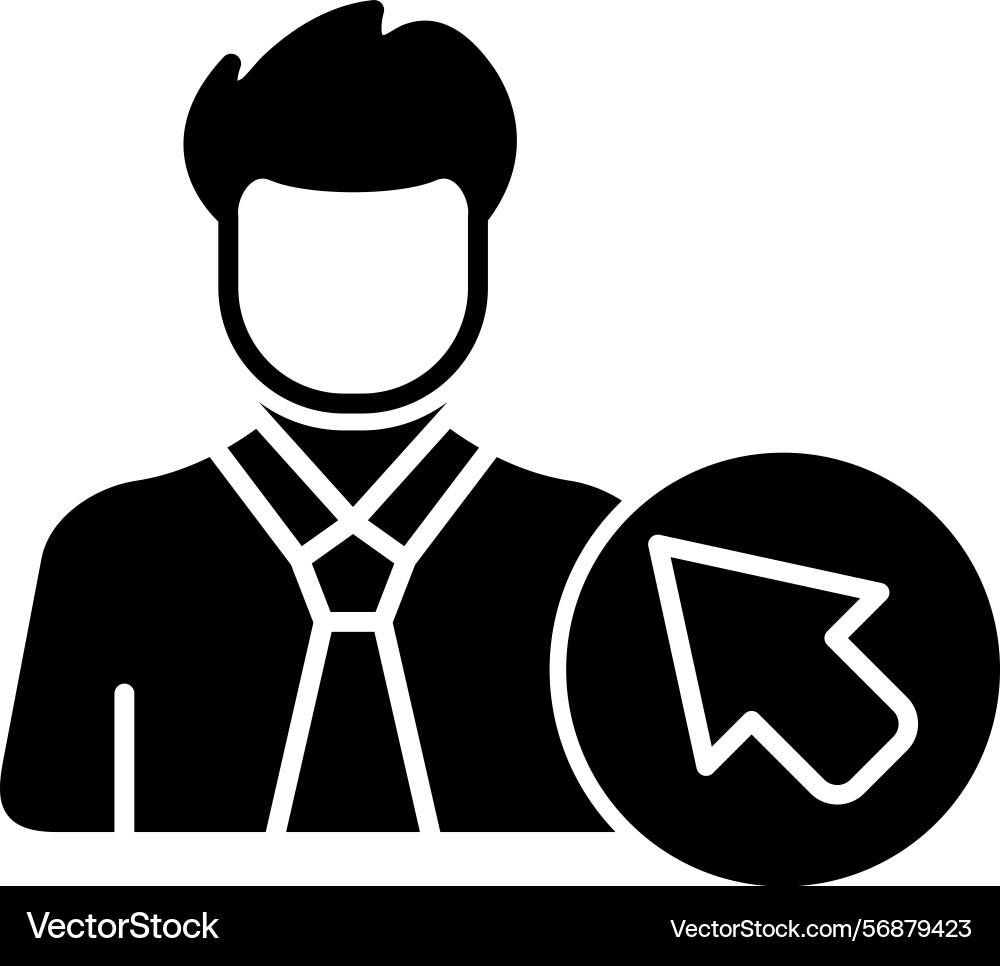 User click icon Vector Image