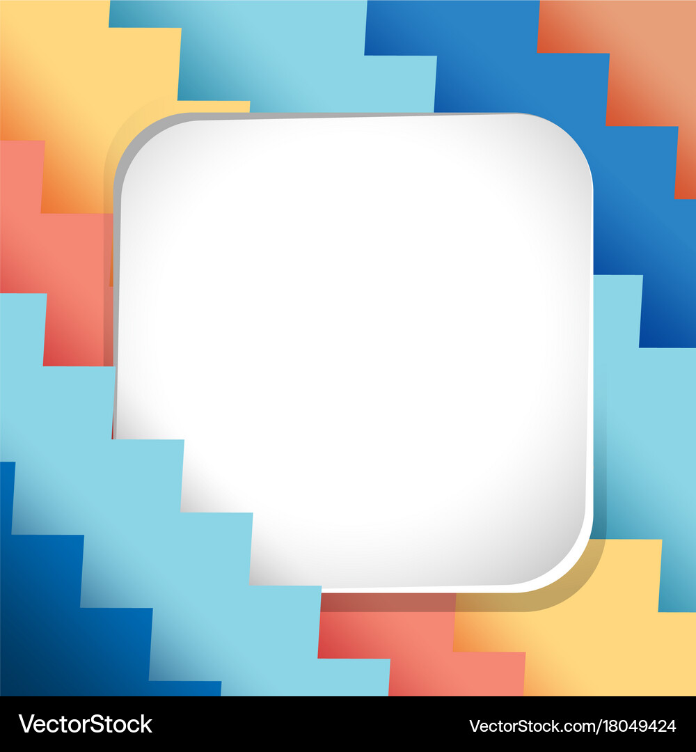 Border template design with square frame – Royalty-Free Vector | VectorStock, image size:1000x1080