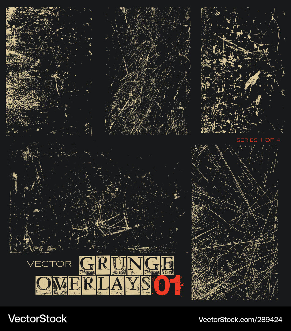 Grunge Texture Overlay vector image