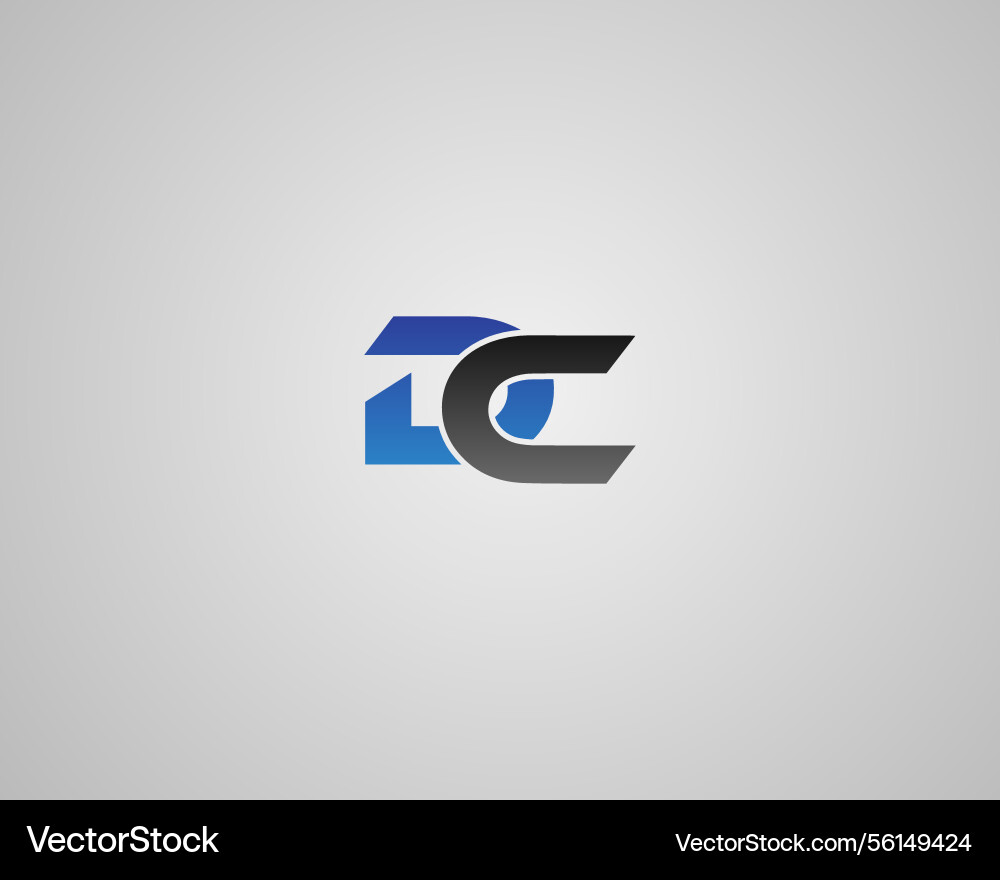 Letter dc abstract logo icon design Vector Image