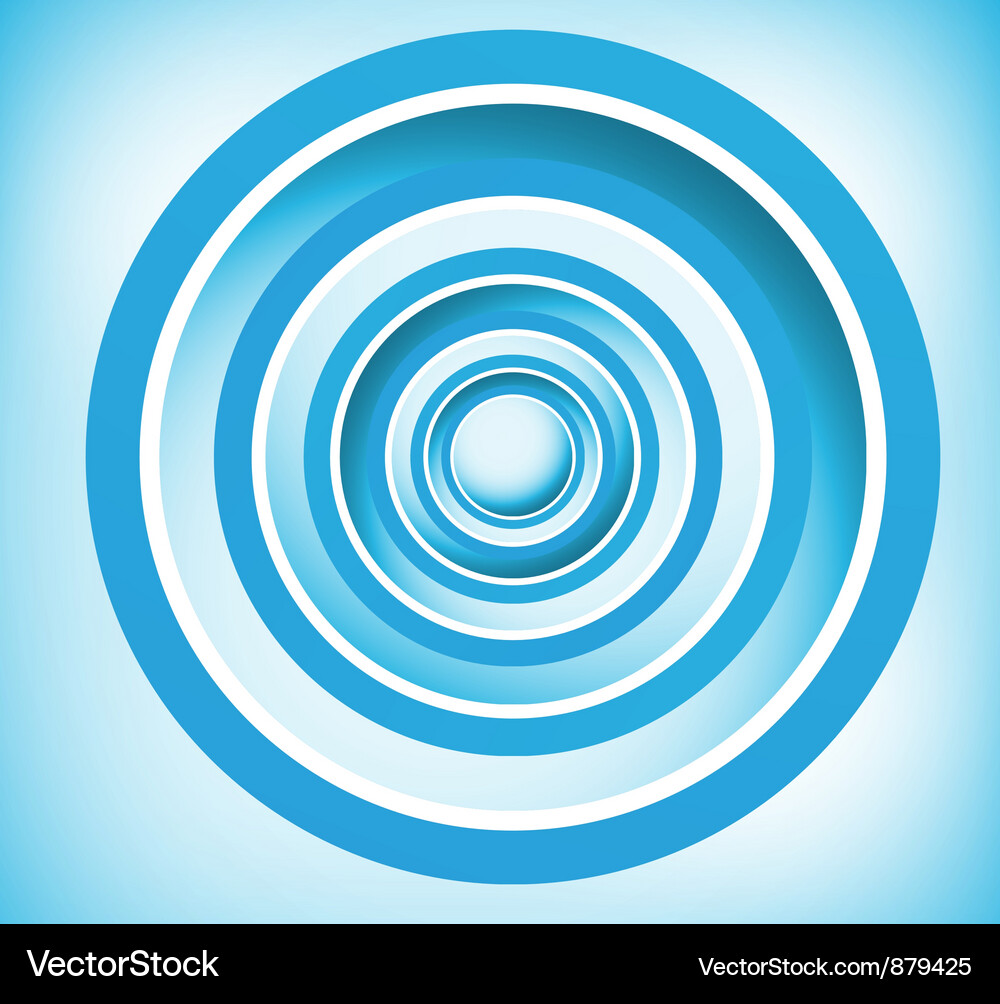 Abstract circle black curve Vector Image