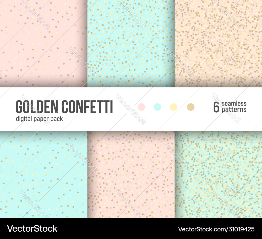 Abstract Confetti Paper Pack vector image
