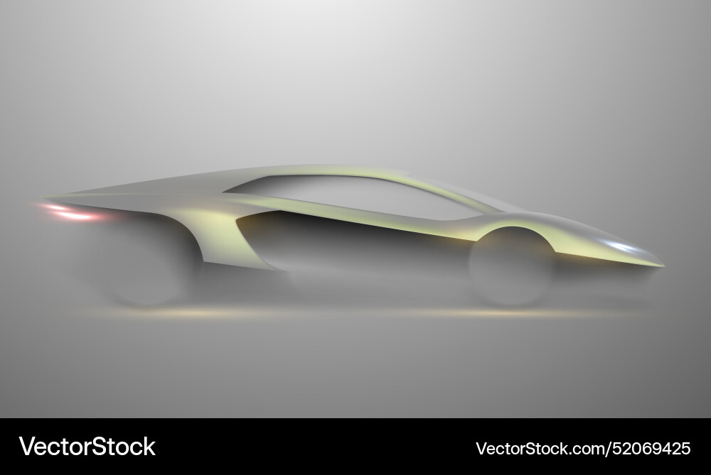 Auto Silhouette mit Lichteffekten Auto Silhouette mit Lichteffekten vektorbild