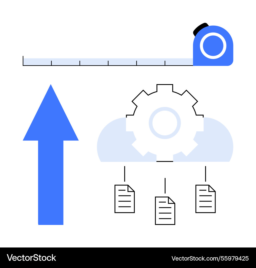 Cloud automation and data optimization Cloud automation and data optimization vector image