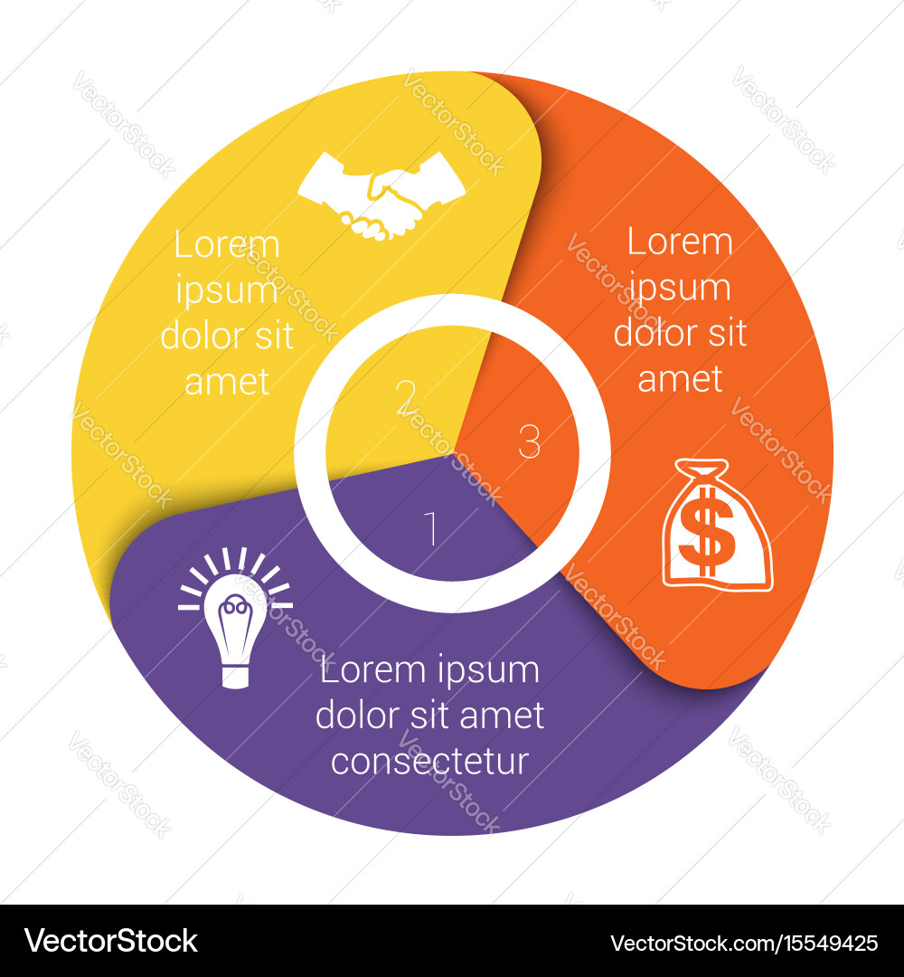 Colorful Pie Chart Data Analysis vector image