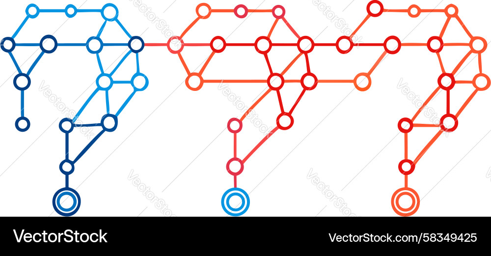 Complex Network of Question Marks Vector Image