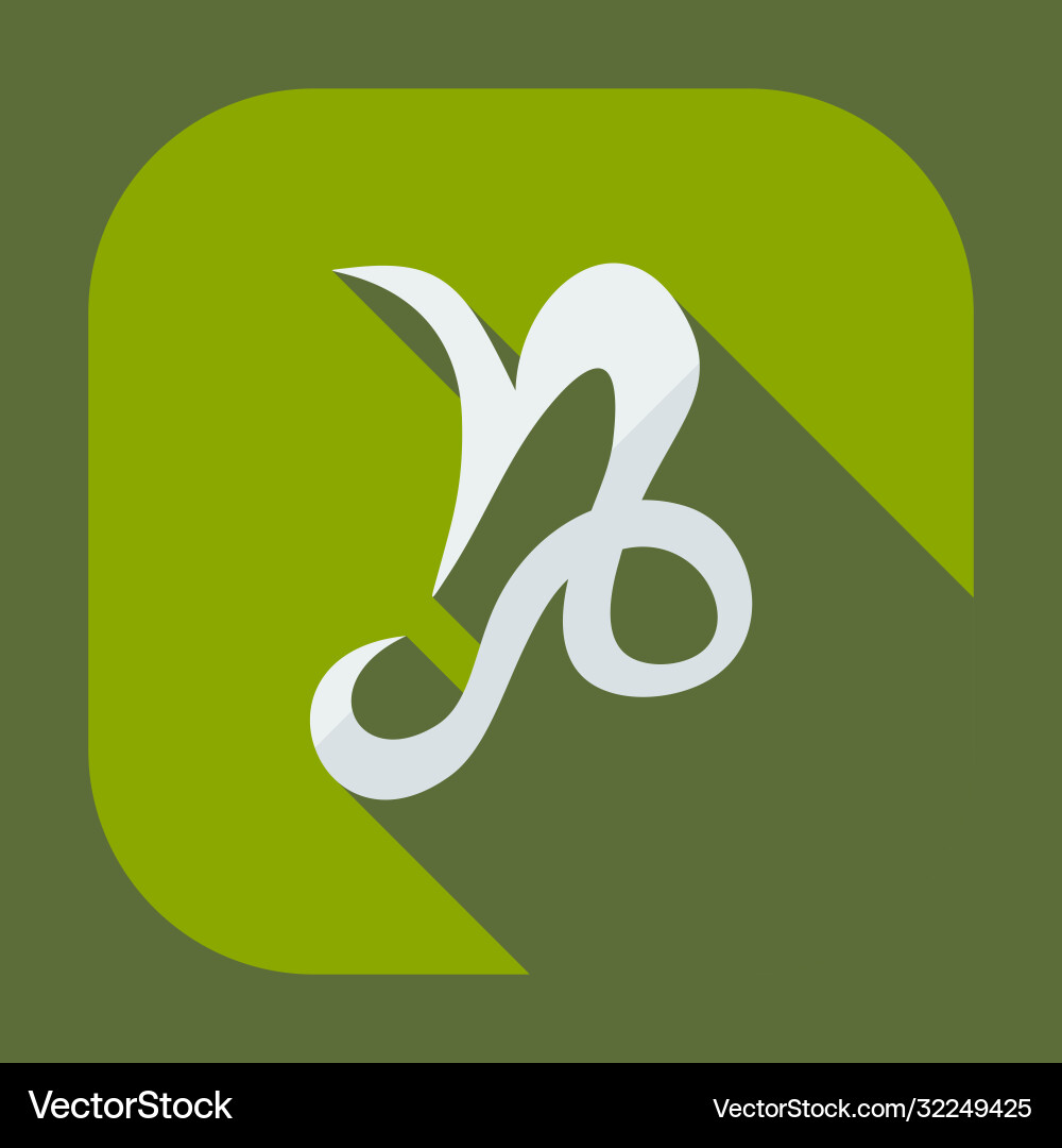Flat modern design with shadow icons ibex Flat modern design with shadow icons ibex vector image