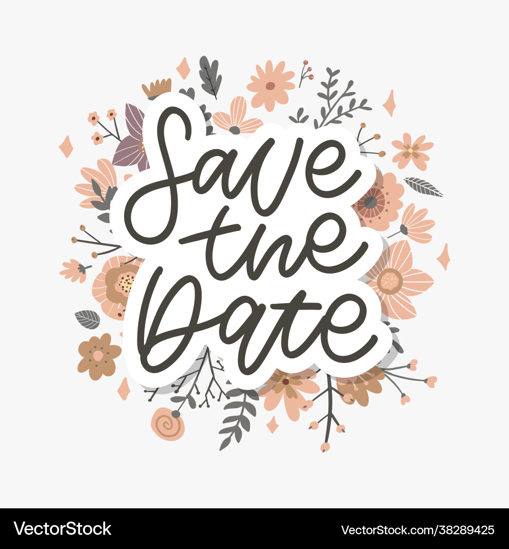 Lovely spring concept card awesome flowers Lovely spring concept card awesome flowers vector image