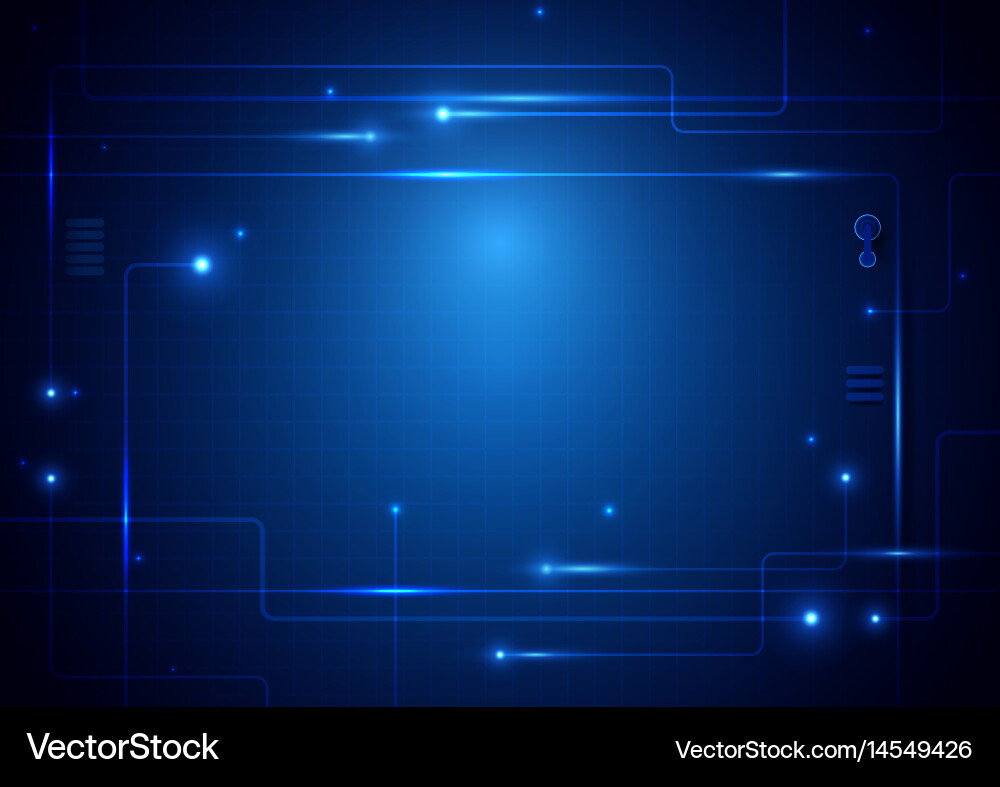 Abstract Circuit Technology Background Vector Image