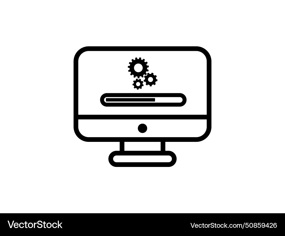 Computer system update icon Computer system update icon vector image