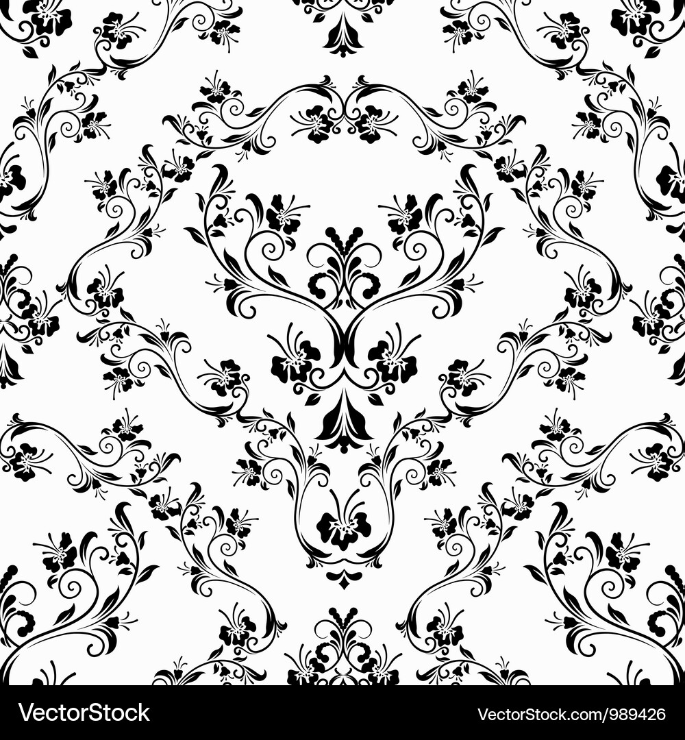 Damask seamless pattern Vector Image