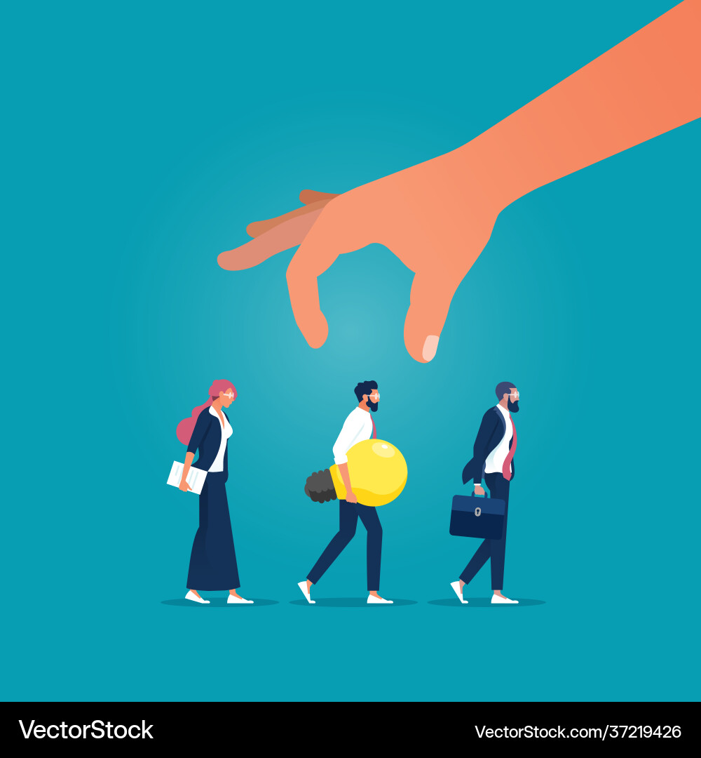Human resources concept Royalty Free Vector Image