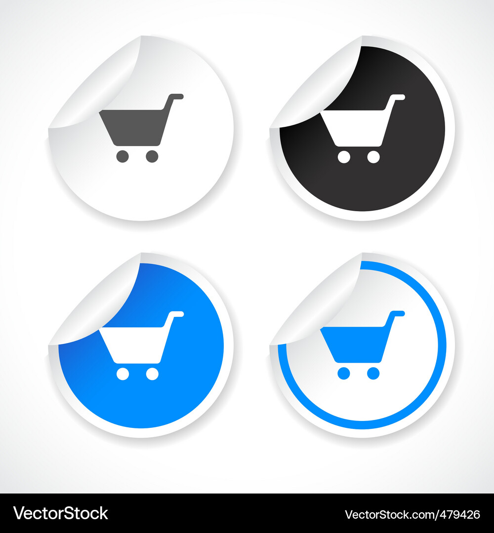 Stickers for web Vector Image