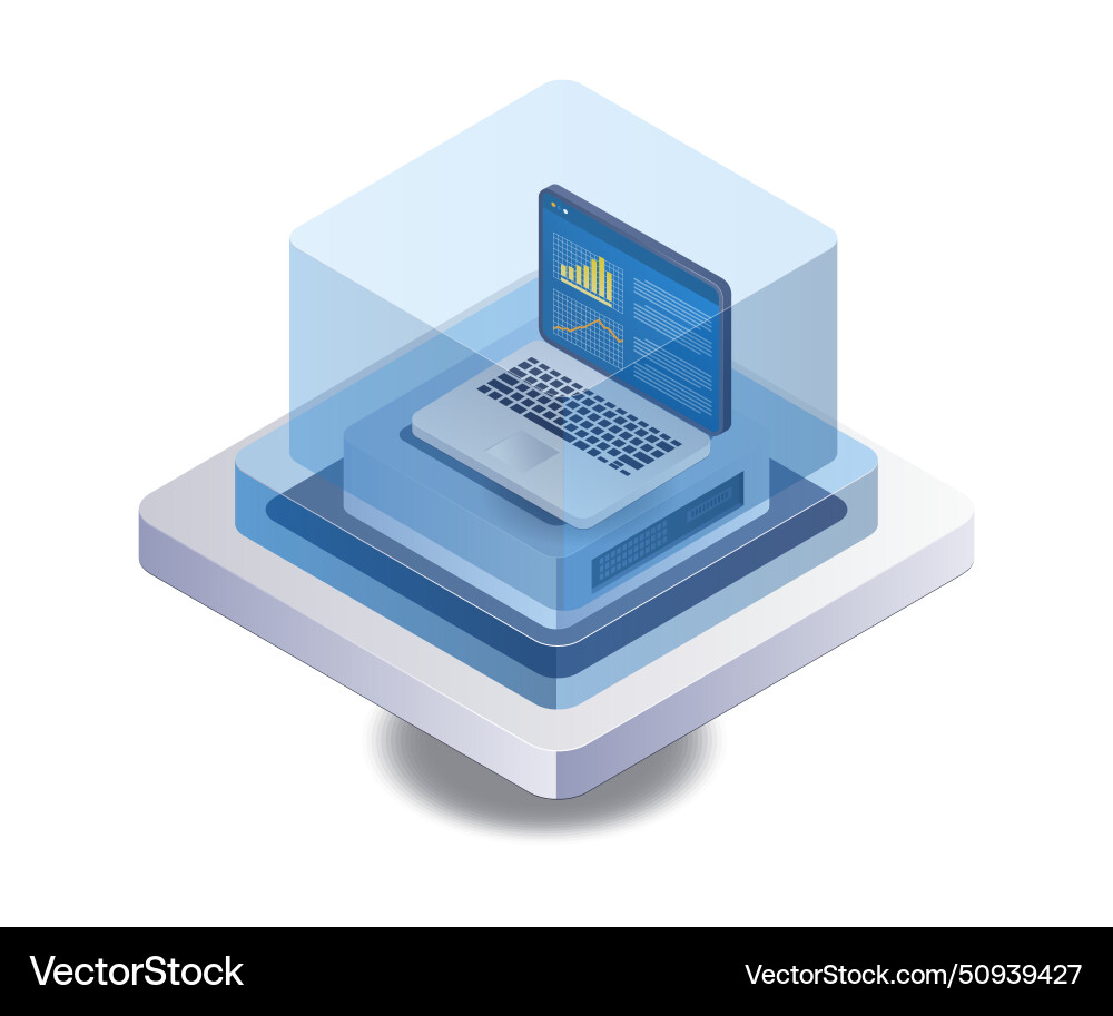 Computer management artificial intelligence Vector Image