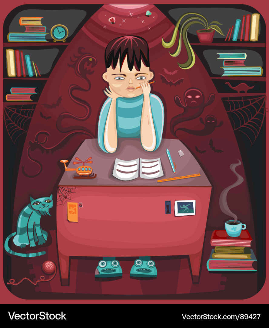 Creepy Halloween Story Vector Image